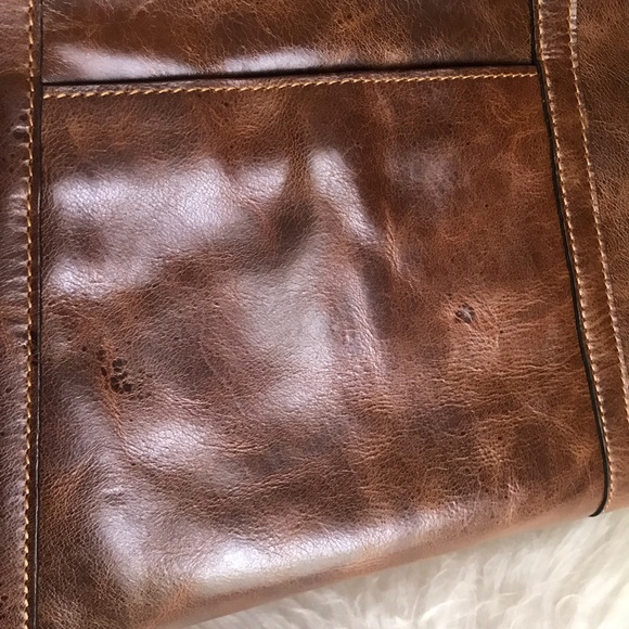 PATRICIA NASH 🤎 Benvenuto Leather Tote Distressed Cognac - Picture 7 of 15